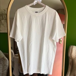 Uniqlo Men's Classic White Tee (qty2)